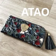 美品★アタオ　ATAOリモ　限定品サイレントナイト長財布　ハート　クリスマスのサムネイル