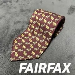 FAIRFAX フェアファクス ネクタイ うさぎ 総柄 シルク 絹