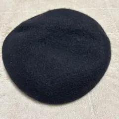 ROSE BUD黒いウールベレー帽