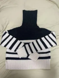 ZARA ザラ ボーダータートルニット