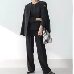 ウエストゴム ワイドパンツ