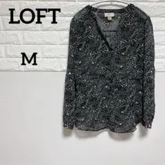 ブラウス 長袖 花柄