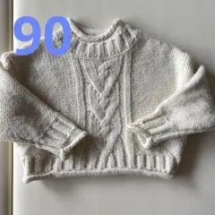 サイズ90✿韓国 韓国デザイン 白ニット