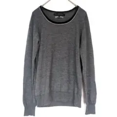 【グリーンレーベルリラクシング】長袖カットソー　トップス　秋冬　毛100%