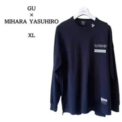 【GU×ミハラヤスヒロ】長袖Tシャツ XL BLACK