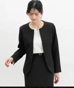 ハニーズ　ノーカラージャケット　ブラウス　カットソー　2点　きれいめ　上品