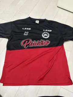 Luz e Sombra サッカーシャツ 黒/赤