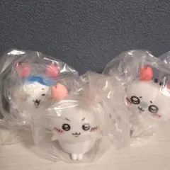 ちいかわ　ソフビフィギュア3　モモンガ　ハチワレ　ちいかわ