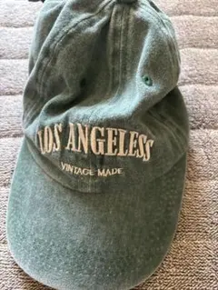 ロサンゼルス ビンテージキャップ グリーン