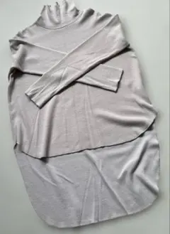 provoke ライトグレー タートルネックニット