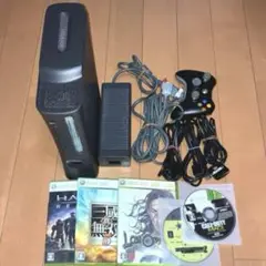 【動作良好 美品】 Xbox360 本体セット ヘイロー・リーチなどソフト5本付