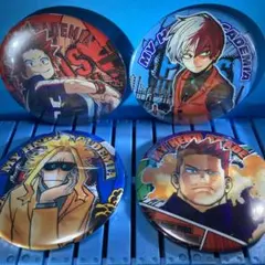 僕のヒーローアカデミア　缶バッジ　コレクション缶バッジ　轟　切島　オールマイト