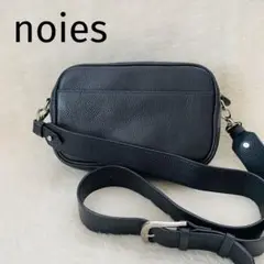 noies ノイエス レザーショルダーバッグ メンズ レディース ブラック 黒
