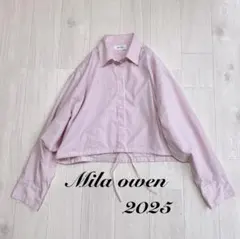 Mila owen ドロストショートシャツ