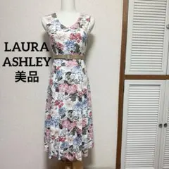 美品　ローラアシュレイ　ノースリーブワンピース　花柄　9 M位