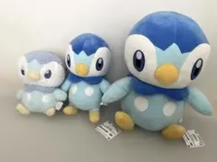 タグ付ポッチャマぬいぐるみ3点セット　アミューズメント品ポケピース