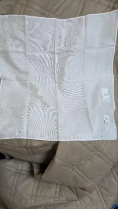HIBIYA KADAN ベビーピンク花柄ハンカチ 未使用品