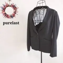 ピュアラスト◇テーラードジャケット 大きいサイズ 背抜き フォーマル 15AR