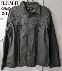 【美品】H.C.M.II◆シャツ　カーキ