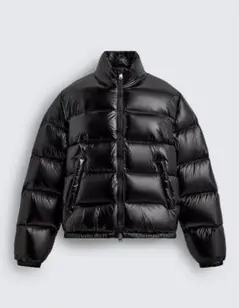 ZARA フェザーパフジャケット ブラック ダウンジャケット XL