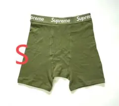 Supremeシュプリームヘインズhanesボクサーブリーフパンツオリーブ1枚S