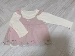 女の子　長袖トップス　刺繍