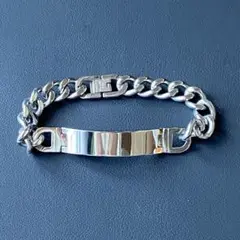 シルバー　喜平チェーンブレスレット　ステンレス