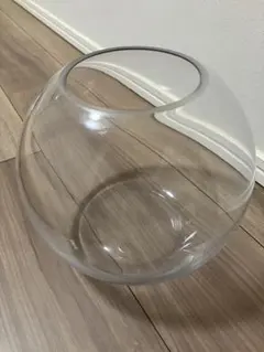 【値下げしました】GEX ガラス製 金魚鉢 水槽　植木鉢のサムネイル