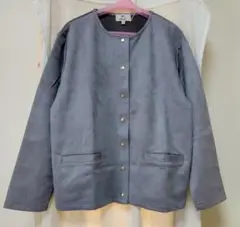 【新品】 choette ノーカラージャケット LL