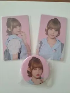 ME:I　飯田栞月 トレカ　缶バッジ