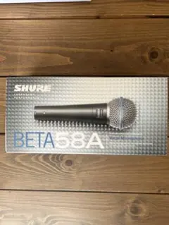 【美品・付属品完備】SHURE BETA58A 動作確認済み グリル凹みなし SHURE BETA 58A-J【マイクケーブルセット(XLRメス-XLRオス)5.0m