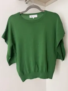 ロペピクニック 半袖TシャツS グリーン 緑 クルーネック 無地のサムネイル