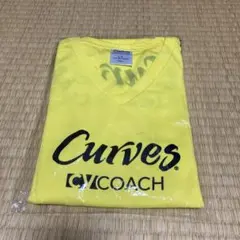 【新品】Curves VネックTシャツ イエロー