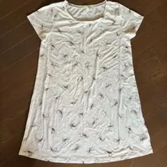 pique 羽根プリント ルームウェア Fサイズ