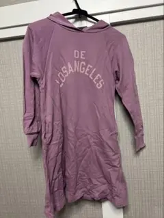 BREEZE 紫色 フード付きワンピース L/140