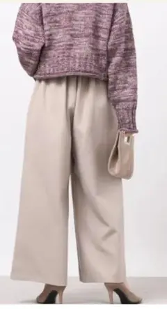 r.p.s ワイドパンツ グレージュ Fサイズ