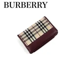 美品✨ BURBERRY バーバリー 名刺入れ ノバチェック カードケース