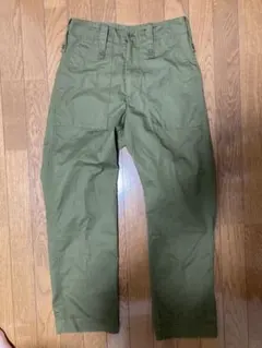 90s vintage USA製 ミリタリーパンツ　ベイカーパンツ　フェード 90s ユーロ ヴィンテージ ミリタリーパンツ ベイカーパンツ W88cm L