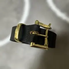 GIANNI VERSACE 本革 レザーベルト メデューサ ブラック 3連 美品】ジャンニヴェルサーチ 3連 メデューサ ベルト ブラック｜Yahoo