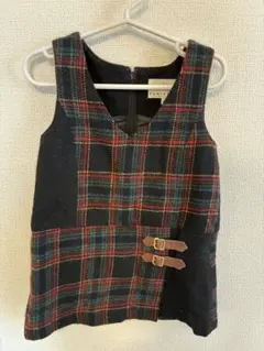 KUMIKYOKU チェック柄ワンピース SSサイズ