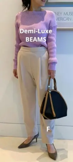 ☆定価19,800円デミルクスビームス(日本製)バイカラーリブプルオーバー☆