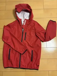フード付きウインドブレーカー　赤　170サイズ