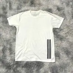 アディダス 半袖 Tシャツ 白 L サイド3本ライン 00s Y2K