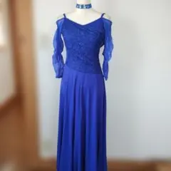 社交ダンス　ドレス　Pier ロイヤルブルー　Ｓサイズ