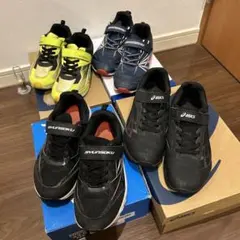 スニーカー 4足セット SYUNSOKU SUPERSTAR アシックス