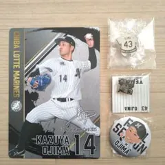 千葉ロッテマリーンズ/小島和哉　BIGカード・缶バッジ・ピンバッチ