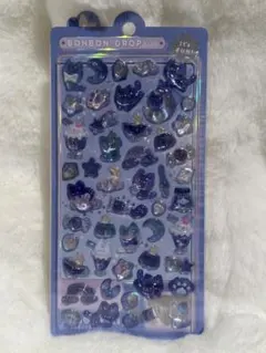 ボンボンドロップシール よるねこ キャラクターグッズ