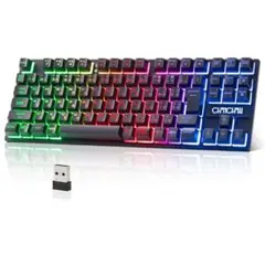 光る無線ゲーミングキーボード テンキーレス【新品・未使用】