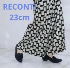 RECONTI design パンプス 黒 23cm 3E 撥水加工　超美品