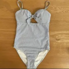 【美品】ストライプ　水着　インポート　12歳　12yrs kaiami_swim